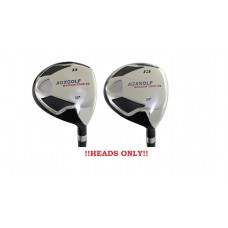 AGXGOLF MEN'S RIGHT HAND; "MAGNUM XS" FAIRWAY WOODS SET:  #11 & #13 !!HEADS ONLY!!